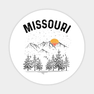 Missouri State Vintage Retro Magnet